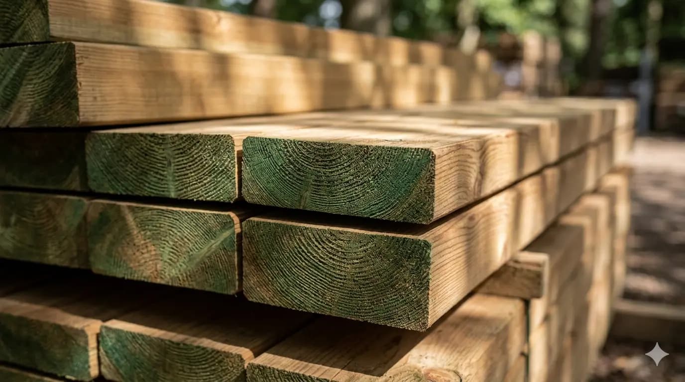 Premium pressure treated timber — the foundation of every Timber & Twig kitchen